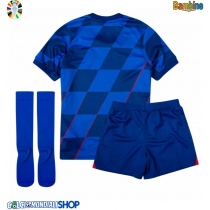 Maglie da calcio Croazia Seconda Maglia Bambino Europei 2024 Manica Corta (+ Pantaloni corti)